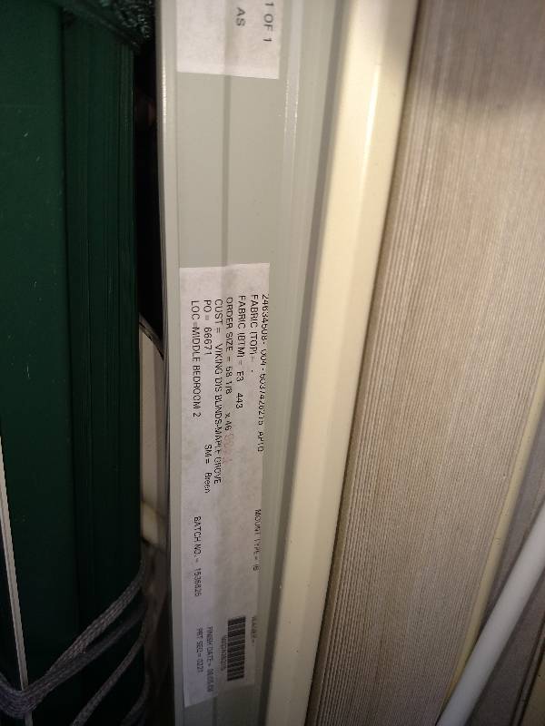 Lot of custom Blinds various sizes and colors