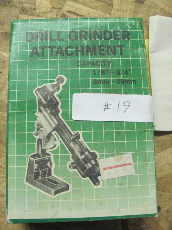 lot 19 image: Drill Grinder Attachment