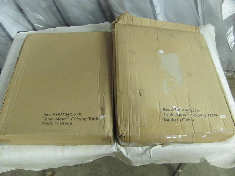 lot 101 image: Lot of 2 As Seen On TV TableMate Adjustable Tables