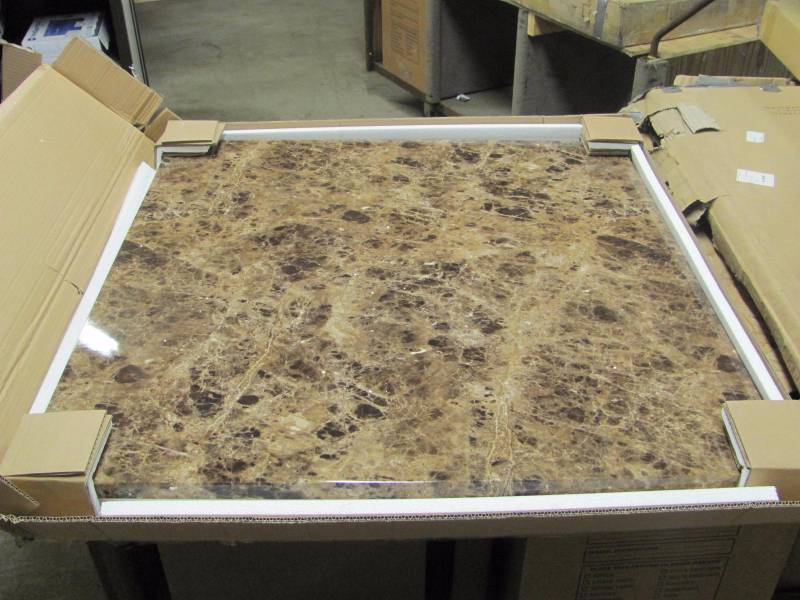 lot 127 image: Marble Look Dining Table Top
