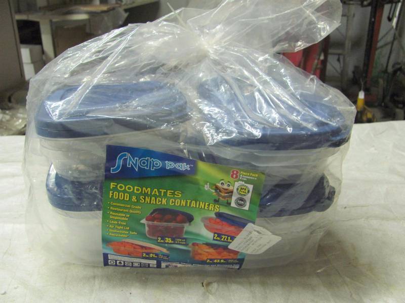 lot 141 image: Brand New 8 Piece Food Storage Container Set