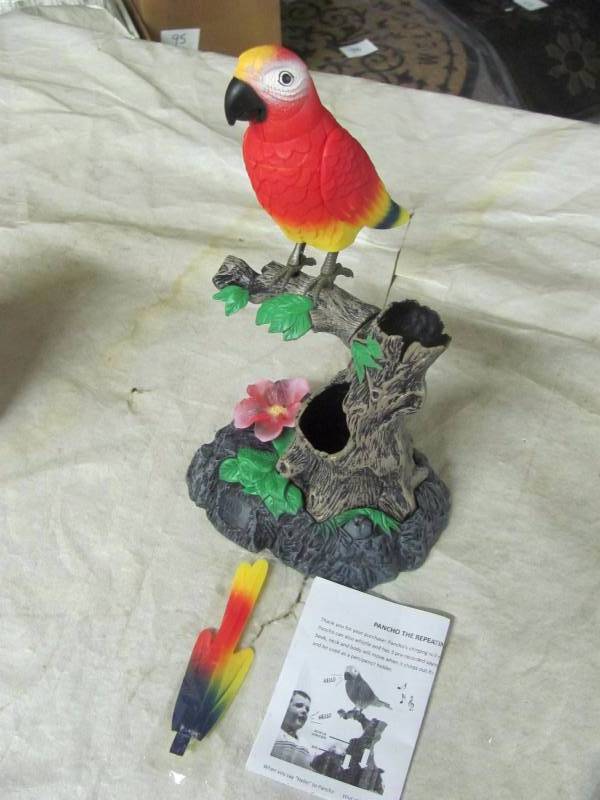 lot 193 image: Brand New Pancho The Repeating Parrot