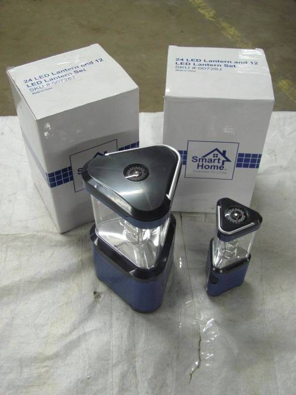 lot 250 image: Lot of 2 Brand New LED Lantern Sets