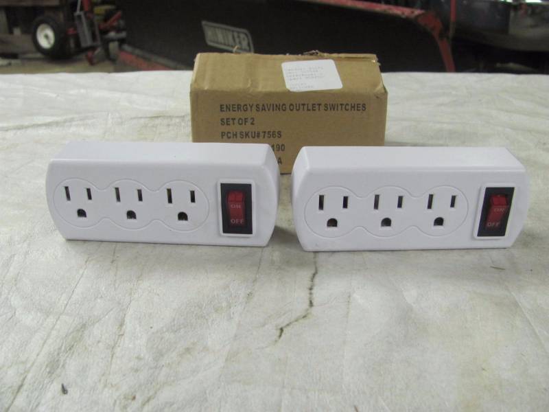 lot 272 image: Lot of 2 Brand New Energy Saving Outlet Switches