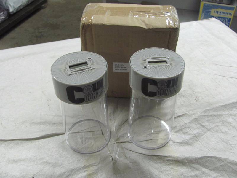 lot 315 image: Lot of 4 Brand New Coin Counters