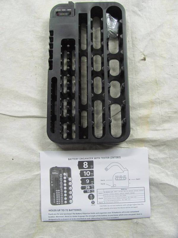lot 316 image: Brand New Battery Organizer & Tester Set