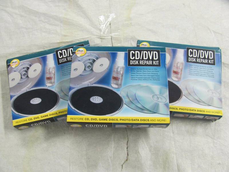 lot 339 image: Lot of 3 Brand New CDDVD Disc Repair Kits