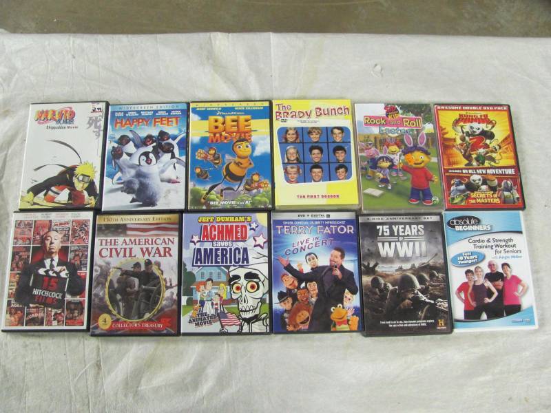 lot 358 image: Lot of 12 DVDs