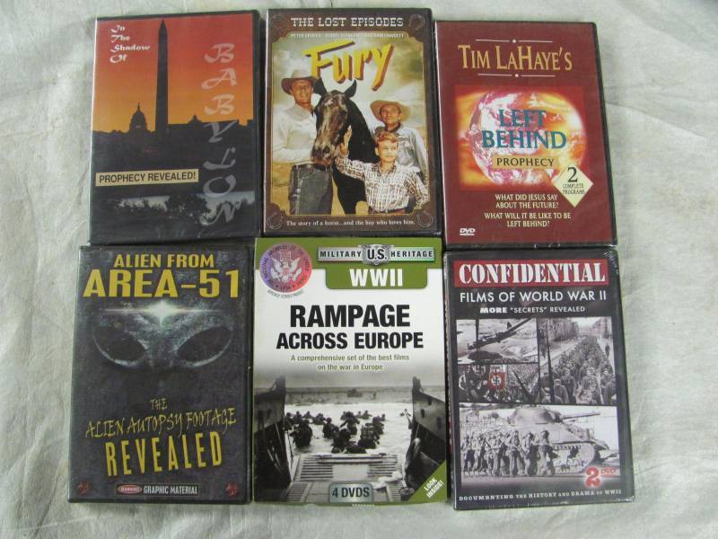 lot 360 image: Lot of 6 Brand New DVDs