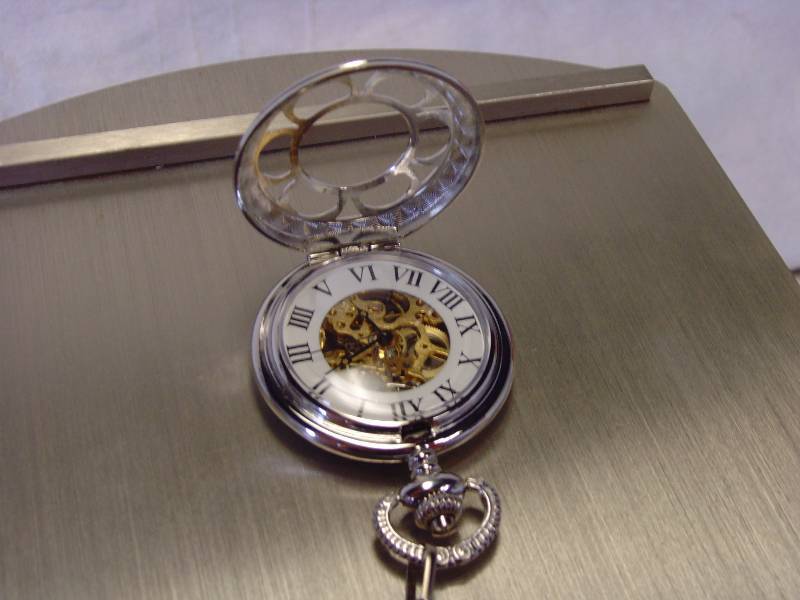 lot 363 image: Authentic Kansas City Railroad Pocket Watch With COA