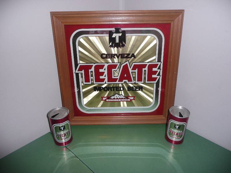 lot 37 image: Tecate Beer Mirror Group - See Pictures