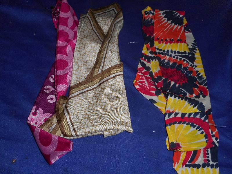 3 SILK SCARVES