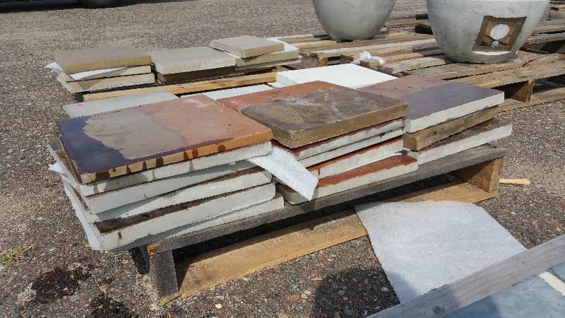 (Approx 14) Pieces of Dual Tones Concrete Squares