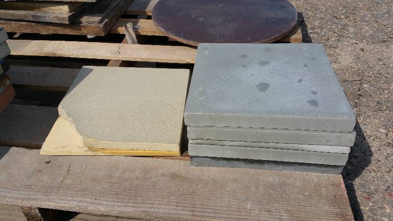 Group of (7) Concrete Squares
