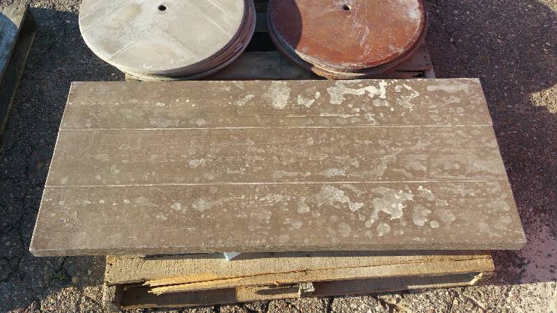 Wood Grain Dyed Polished Concrete Table Top
