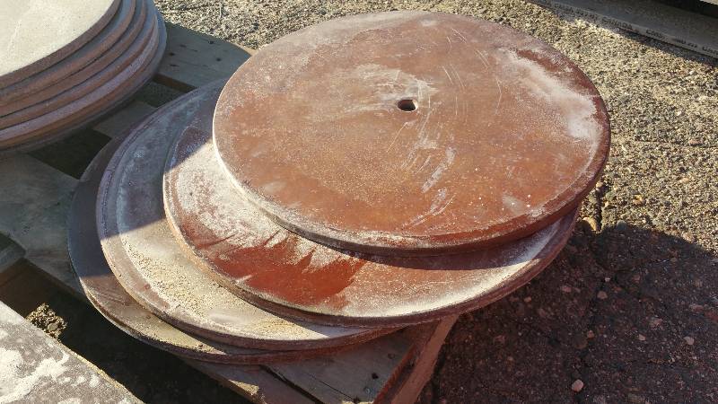 Group of (4) Concrete Round Table Tops