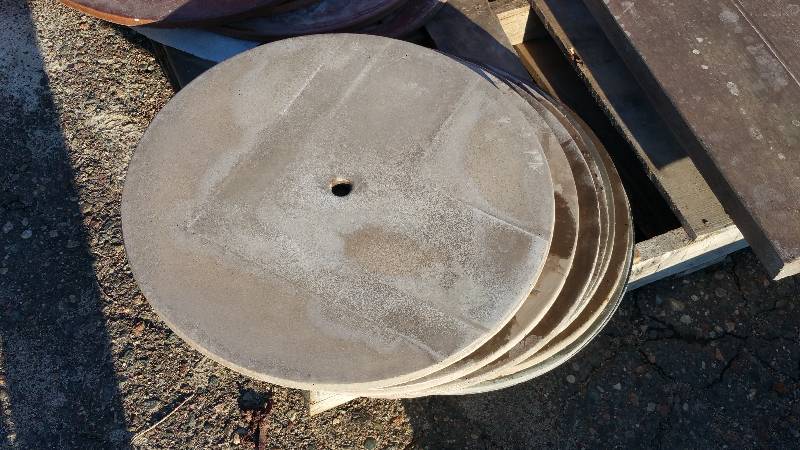 Group of (8) Concrete Round Table Tops