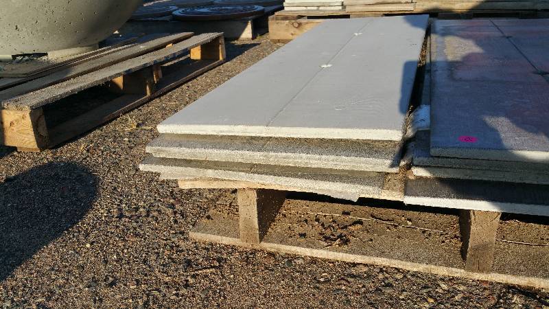 Group of (4) Wood Grain Concrete Table Tops