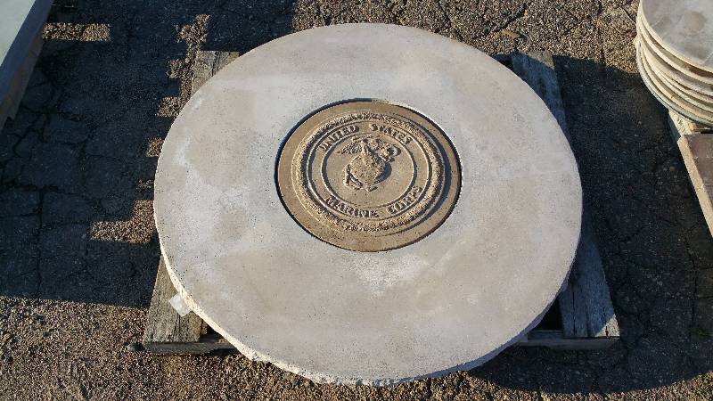 United State Marine Corps Concrete Table