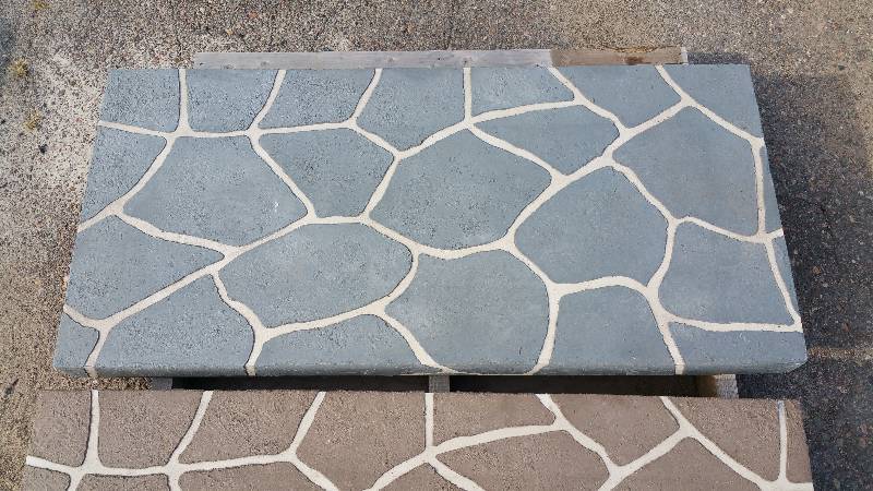 Blue Dyed Concrete Stone Table Top