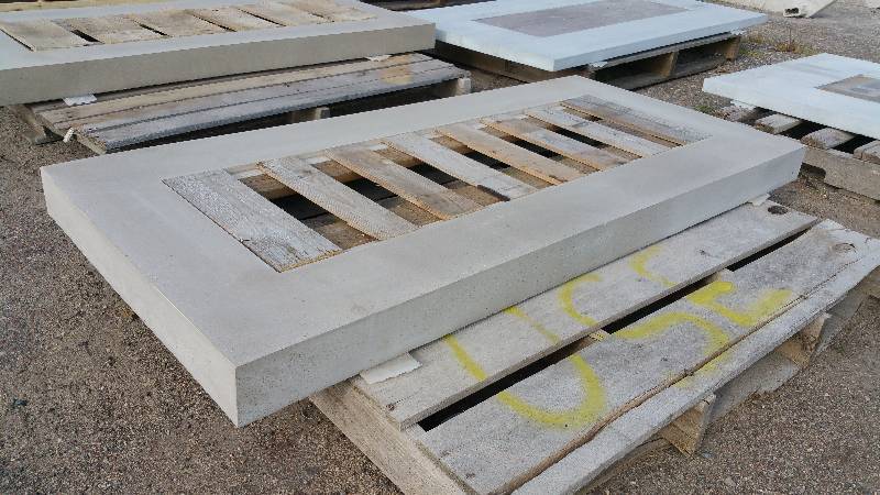 Reclaimed Wood Dyed Polished Concrete Table Top