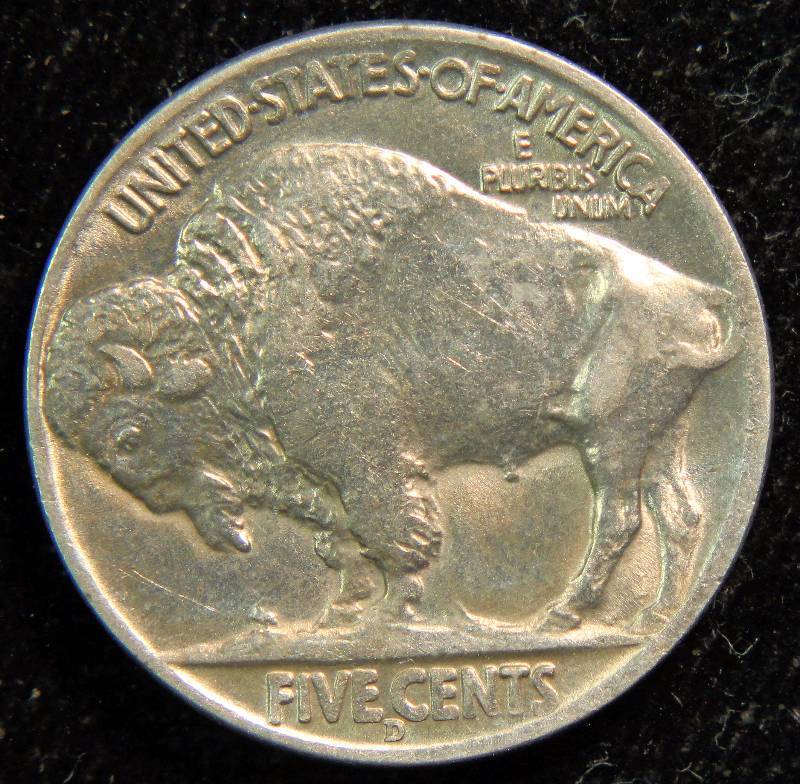 1936-D U.S. BUFFALO NICKEL AU