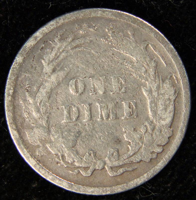 1899 BARBER SILVER DIME GOOD