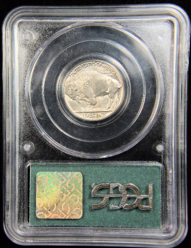 1938-D BUFFALO NICKEL MS65 OLD GREEN PCGS MS65 CERTIFIED