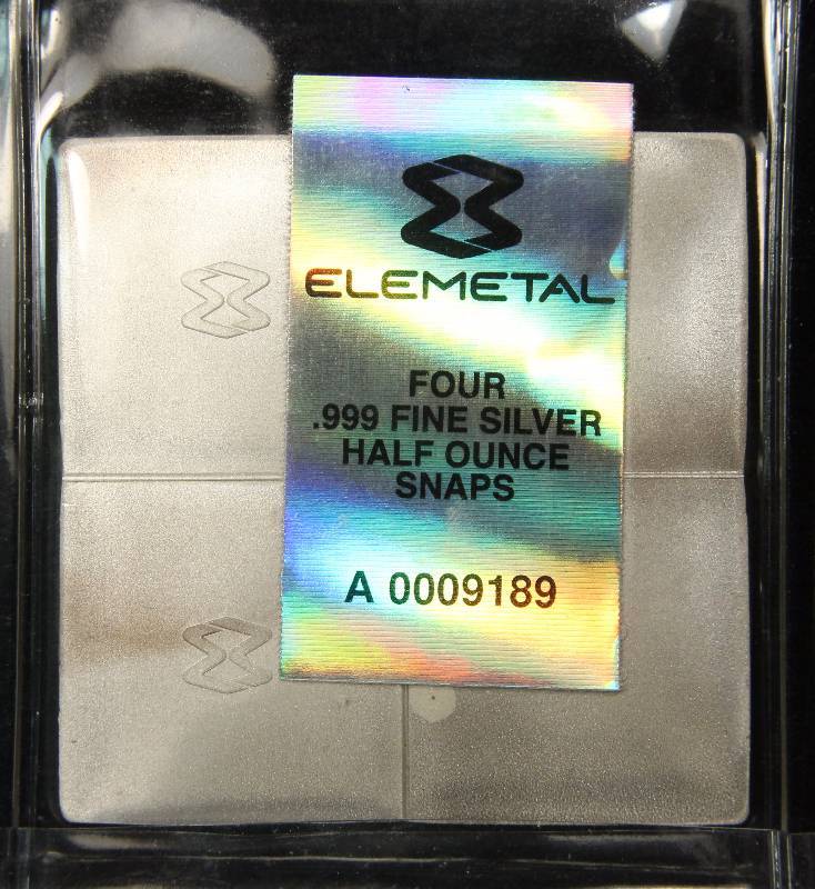 2 TROY OZ. .999 FINE SILVER (4 X 12 OZ) SNAP BULLION SEALED