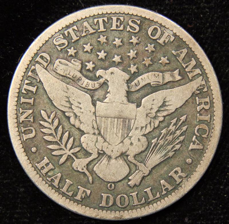 1899-O BARBER SILVER HALF DOLLAR FINE