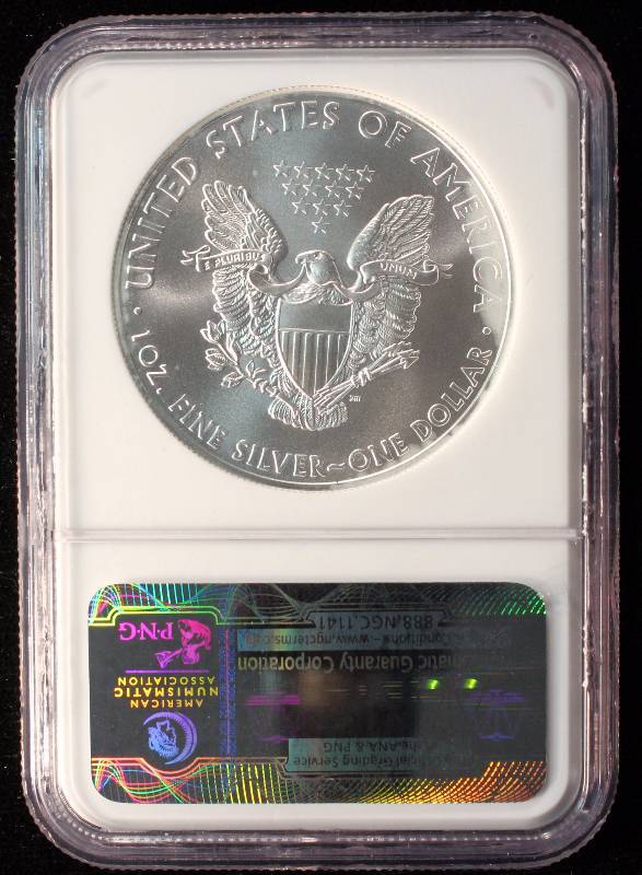 2009 AMERICAN SILVER EAGLE .999 FINE SILVER 1 TROY Oz. NGC MS69