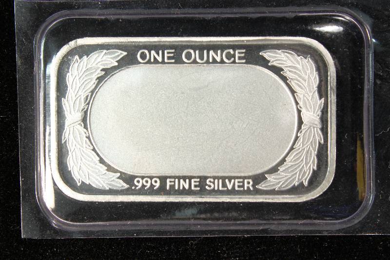 1 TROY OZ. .999 FINE SILVER BAR UNITED STATES FLAG DESIGN SEALED