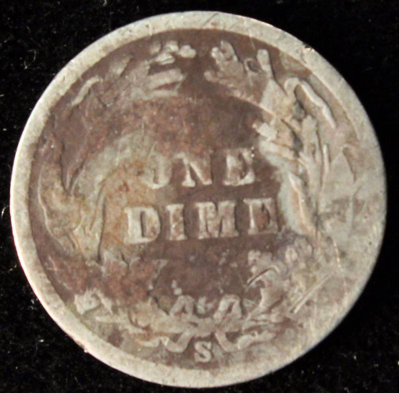 1900-S BARBER SILVER DIME GOOD
