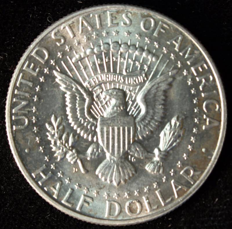 1964-D KENNEDY SILVER HALF DOLLAR BU-UNC