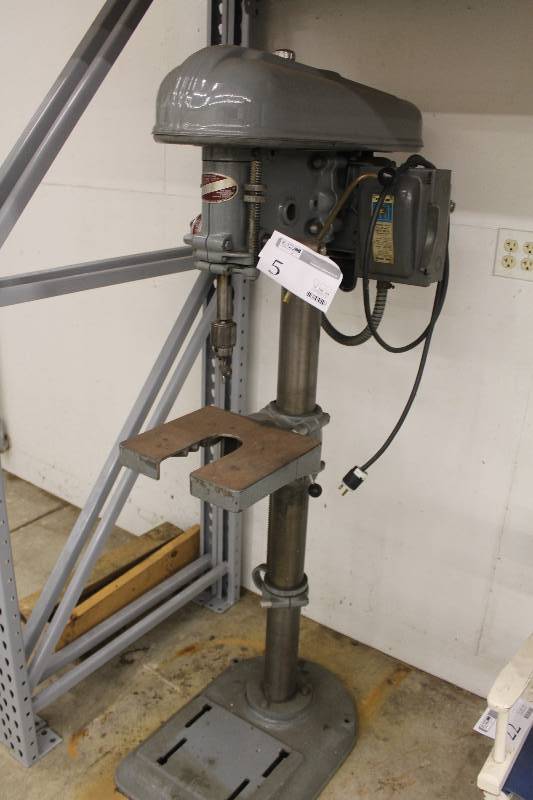 lot 5 image: Delta Rockwell heavy duty drill press