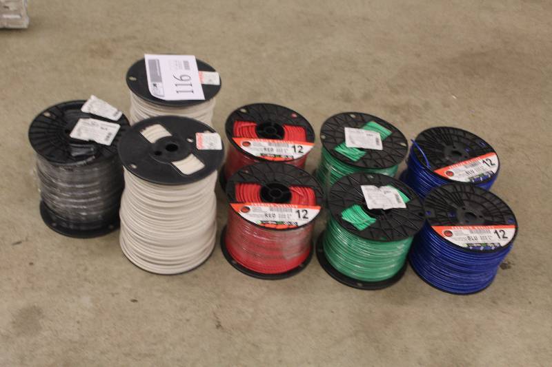 lot 116 image: Lot of new 12-Gauge stranded wire
