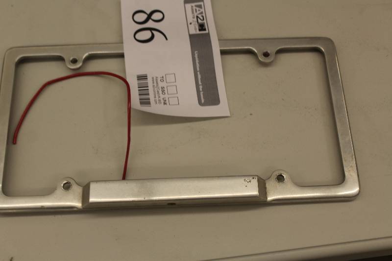 lot 86 image: Used license plate bracket