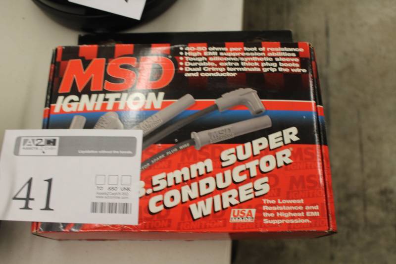 lot 41 image: MSD universal V8 spark plug wire kit