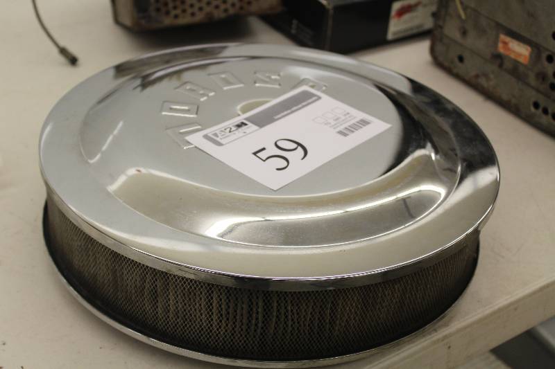 lot 59 image: Moroso air filter 7.25 opening for dominator carburetor but