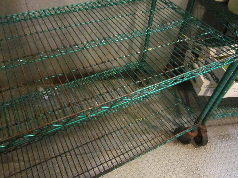 Green shelf unit