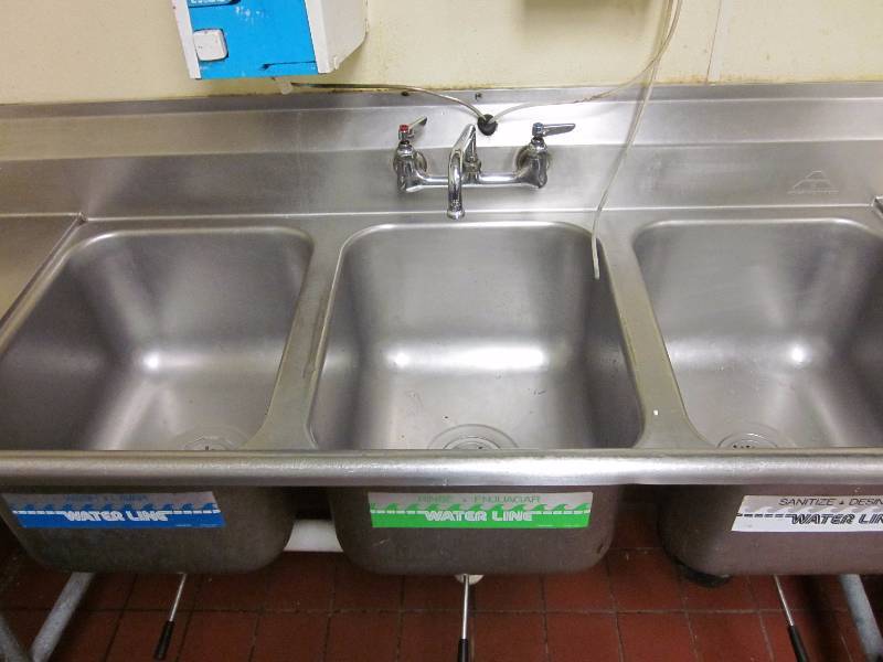 Three Compartment Sink