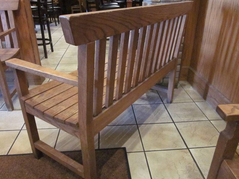 4 ft Oak Bench