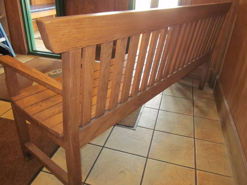 6 ft Oak Bench