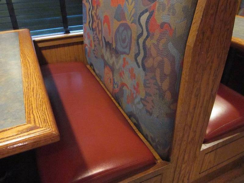 Two sided 4 ft booth bench