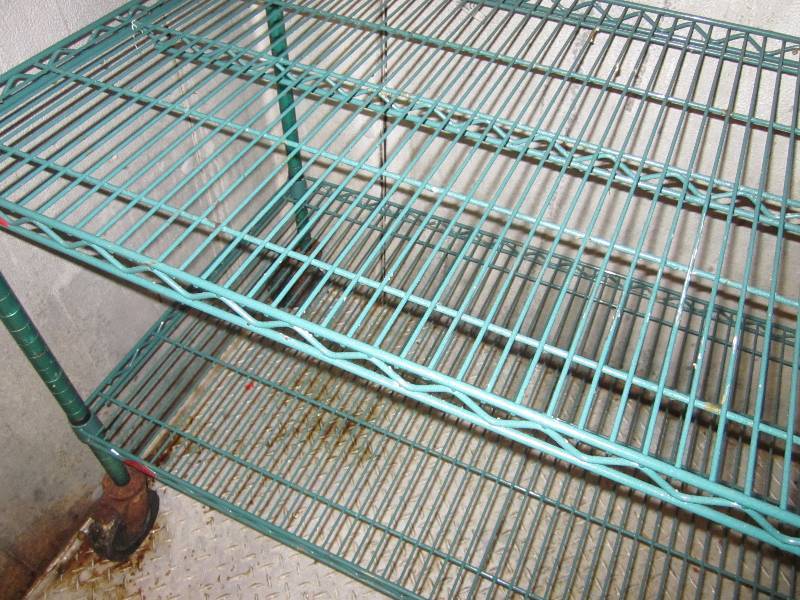 Green shelf unit