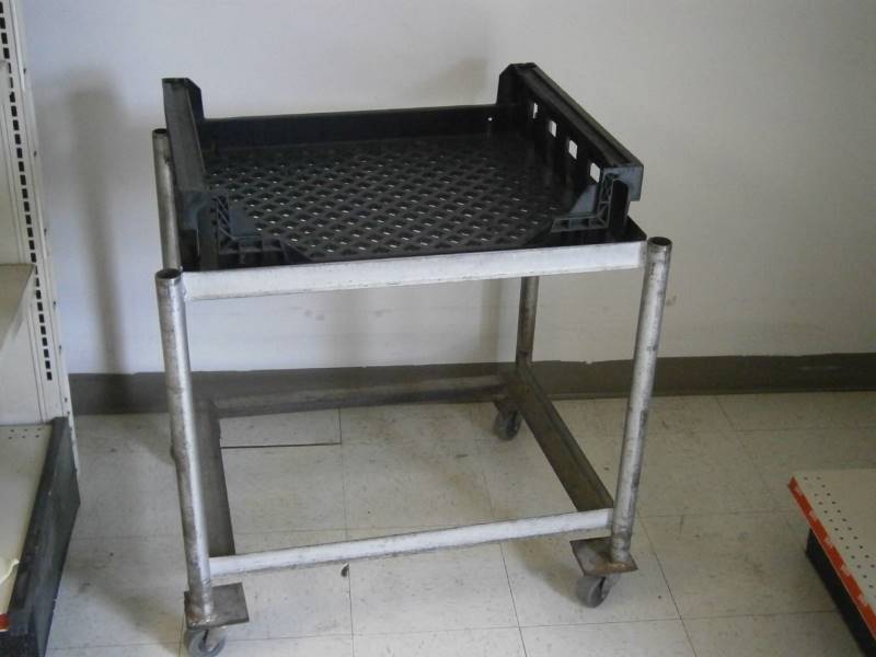 Metal Cart on Wheels