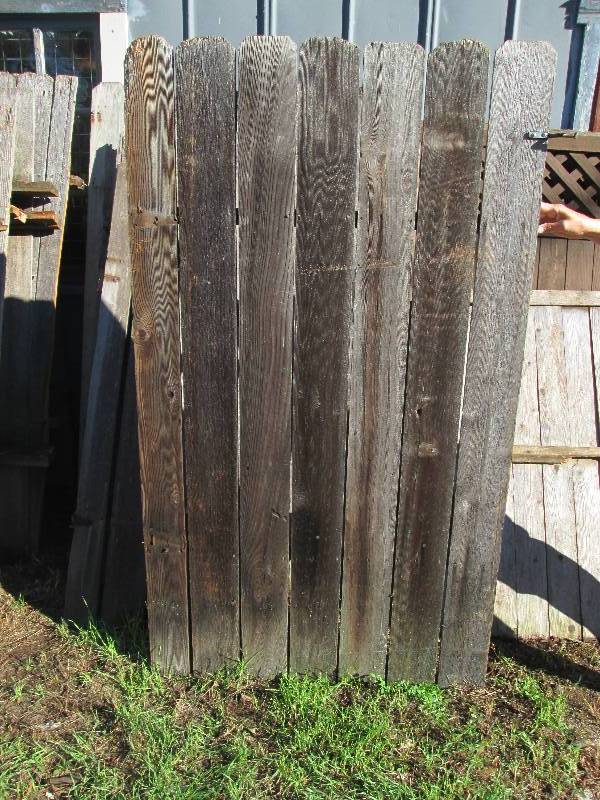 Weathered Wood Fence Gate...
