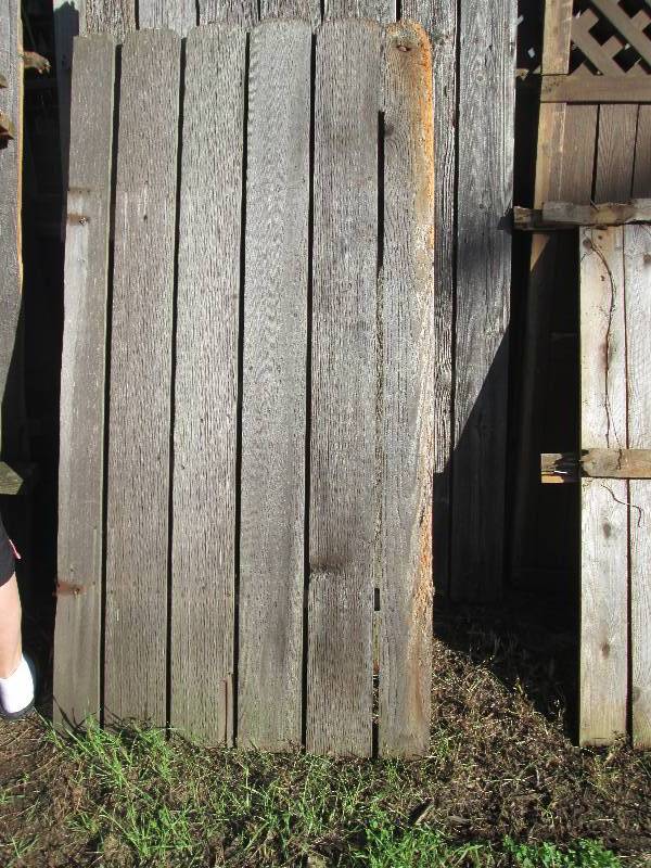 Weathered Wood Fence Gate...