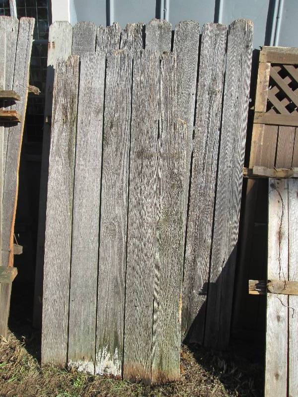 Lot of 2 Weathered Wood Gate Panels...