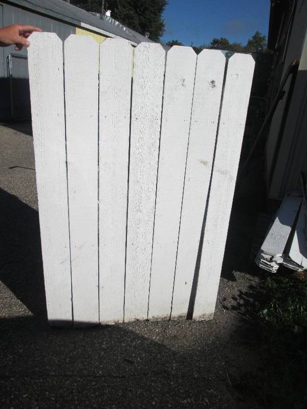Seven Board White Fence Panel...
